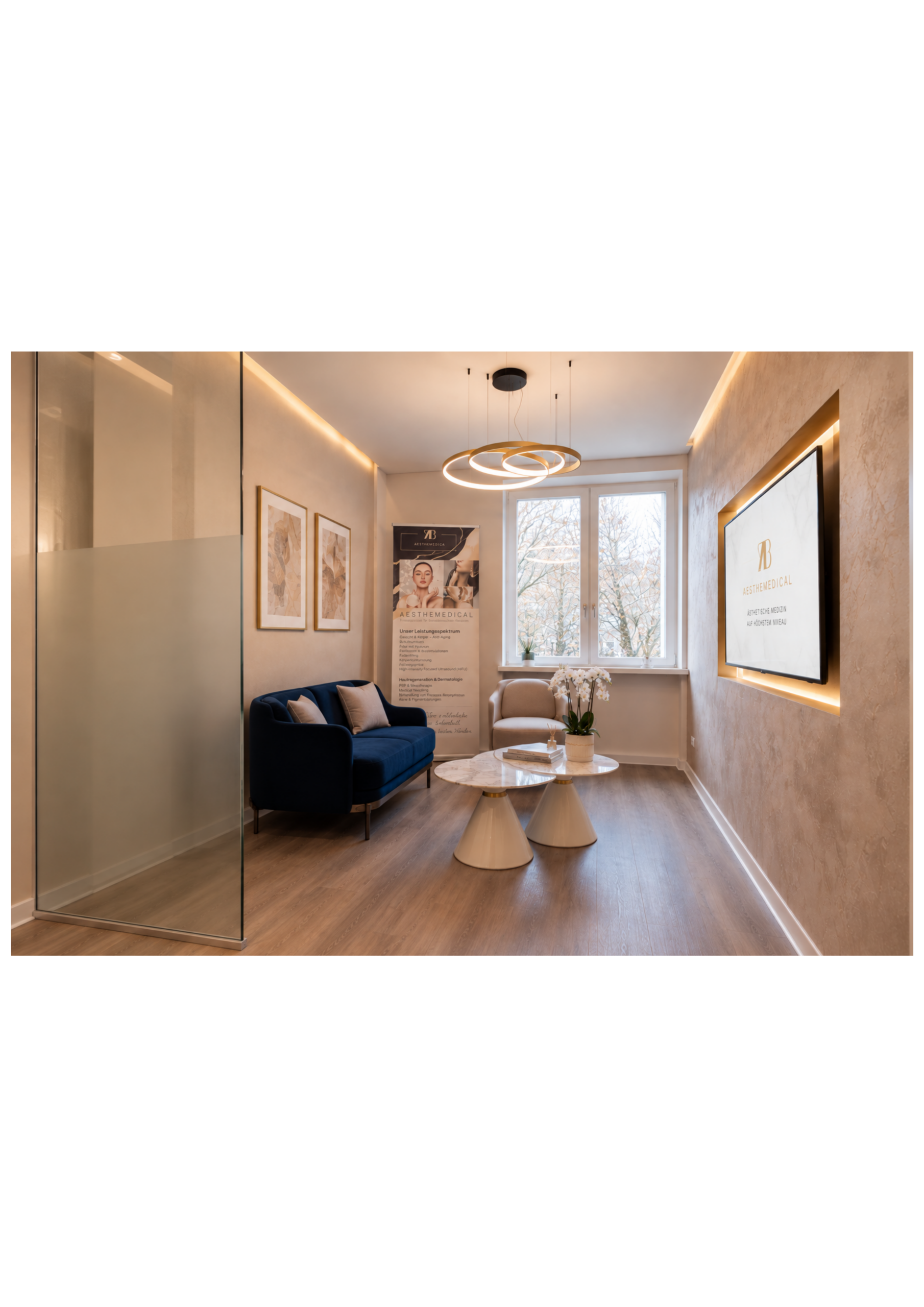 Wartezimmer der Praxis Aesthemedical